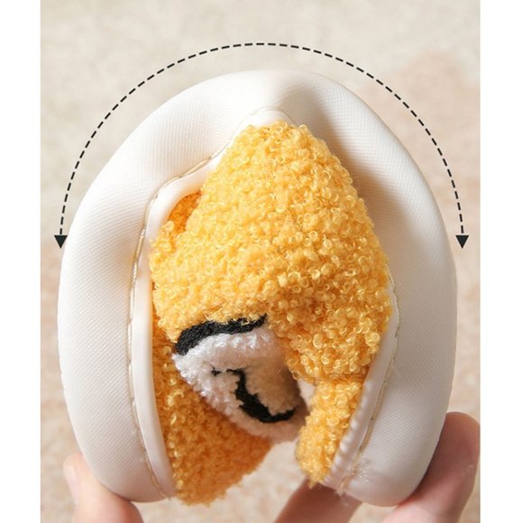 NEW Smile Smiley Happy Face CUTE Plush Soft Cozy Comfy Anti Skid Slip On Slipper - Picture 6 of 14